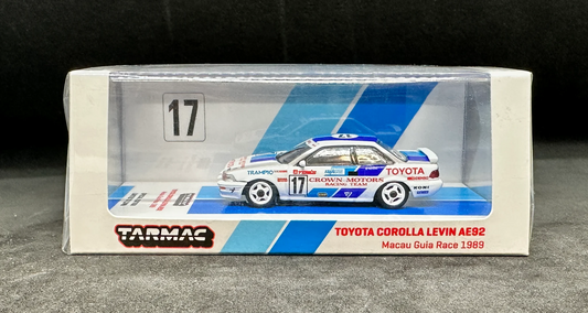 Tarmac Works Toyota Corolla Levin AE92 “Macau Guia Race 1989” HE