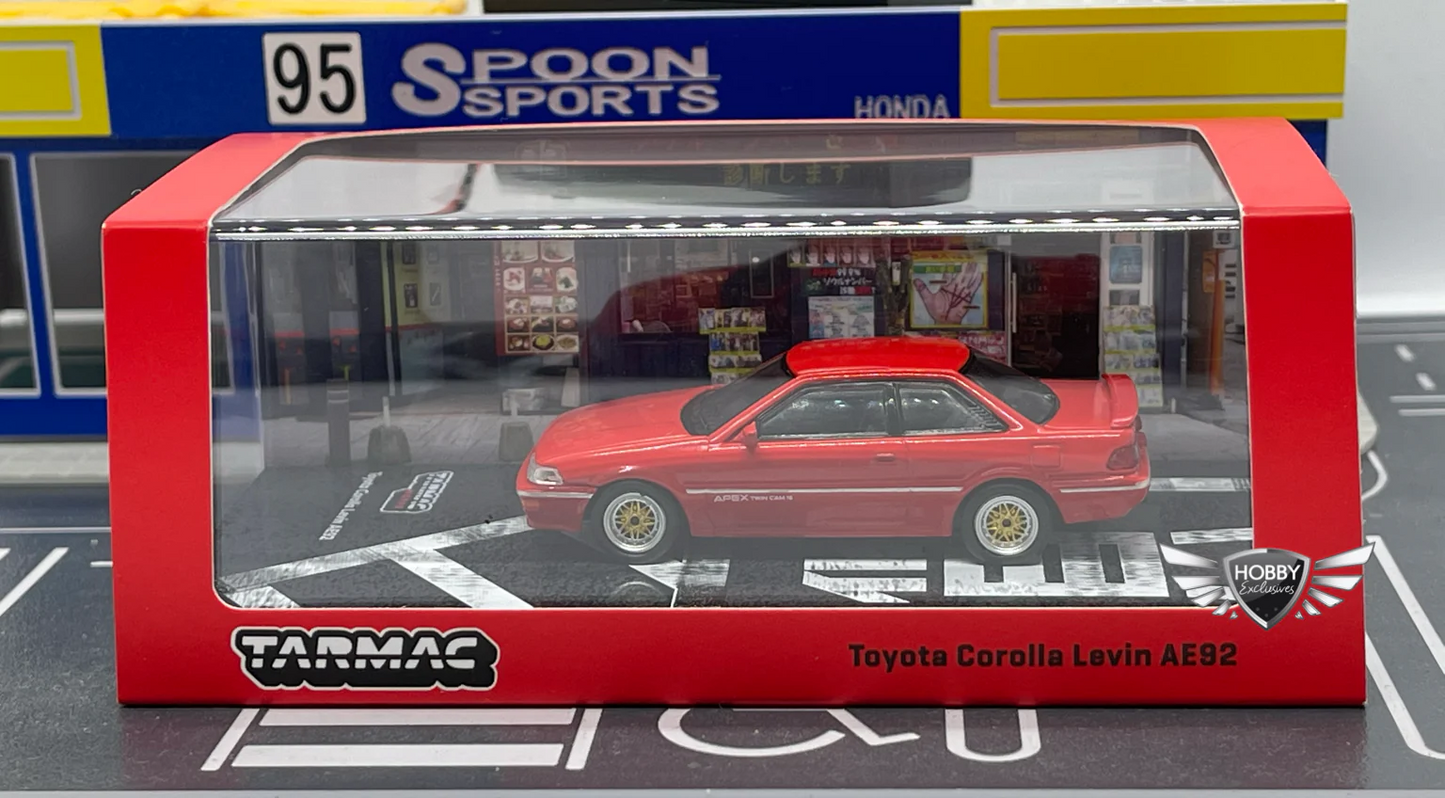 Tarmac Works Toyota Corolla Levin AE92 Red HE