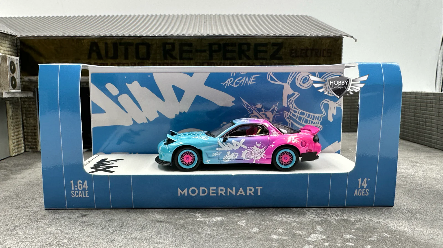 Modernart Mazda RX-7 Jinx Blue Pink Regular HE