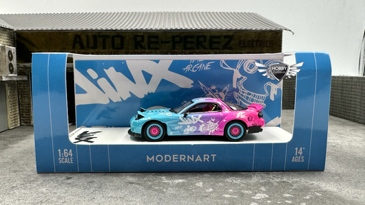 Modernart Mazda RX-7 Jinx Blue Pink Regular HE