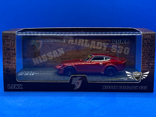 KJ Miniatures Nissan Fairlady S30 LBWK Metalic Red HE