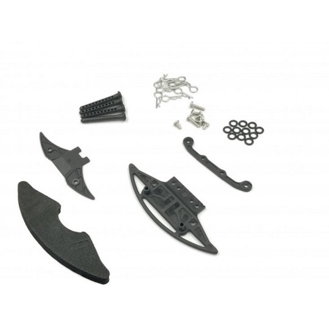 GLA-035 GLA Carbon reinforced bumper w/ body post set (Lexan Body)