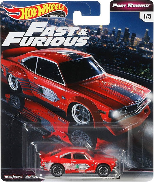 HotWheels Premium F&F Fast Rewind Mazda RX-3 HE