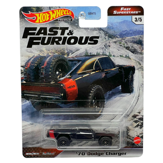 HotWheels Premium F&F Fast Superstars ‘70 Dodge Charger HE