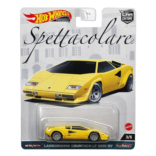 HotWheels Premium Car Culture Spettacolare Lamborghini Countach LP 5000 QV HE