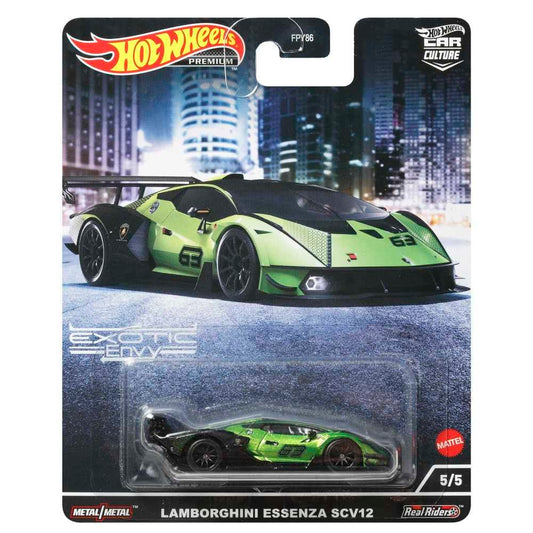 HotWheels Premium Car Culture Exotic Envy Lamborghini Essenza SCV12 HE