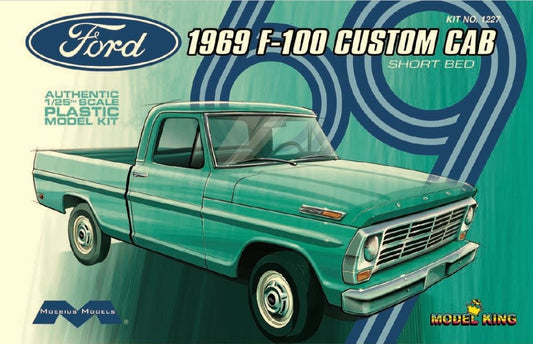 MOE1227 Moebius 1969 F-100 Custom Cab Short Bed 1/25 Model Kit