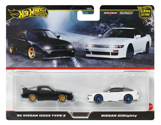 HotWheels Premium Car Culture ‘96 Nissan 180sx Type X And Nissan SilEighty