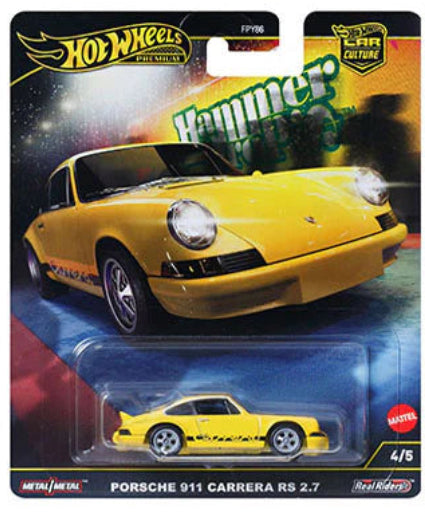 HotWheels Premium Car Culture Hammer Drops Porsche 911 Carrera RS 2.7 HE
