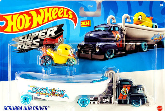 HotWheels Super Rigs 2024 Scrubba Dub Driver