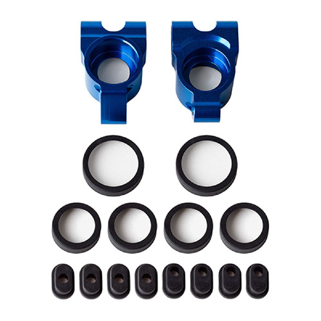 ASC81656 Team Associated RC8B4.1 FT Rear Hubs, Aluminum - Blue