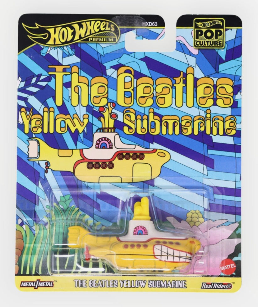 Hot Wheels Premium Beatles Yellow Submarine Pop Culture