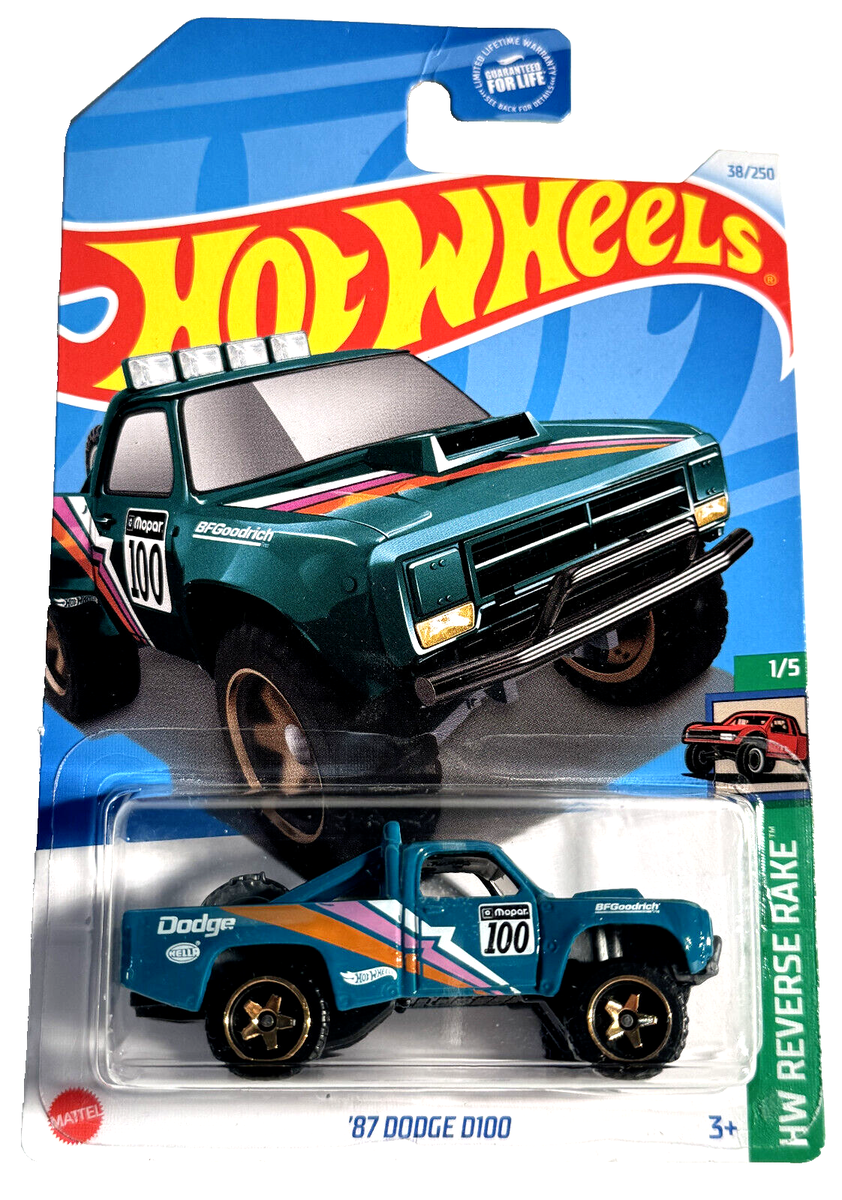 HotWheels HW Reverse Rake ‘87 Dodge D100 HE