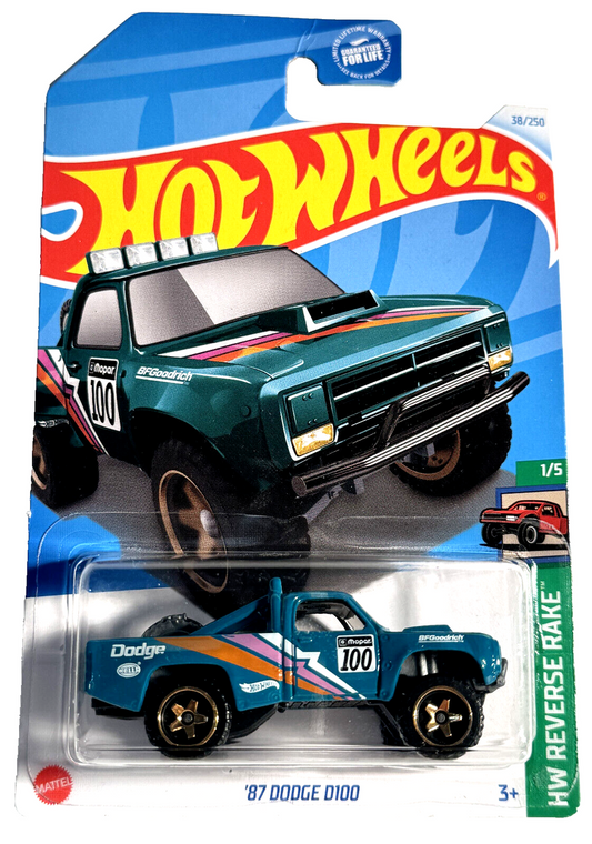 HotWheels HW Reverse Rake ‘87 Dodge D100 HE