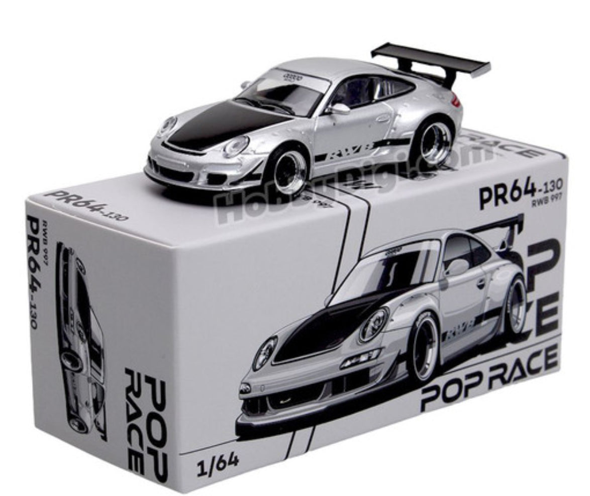 PopRace - PR64-130 RWB 997 Silver