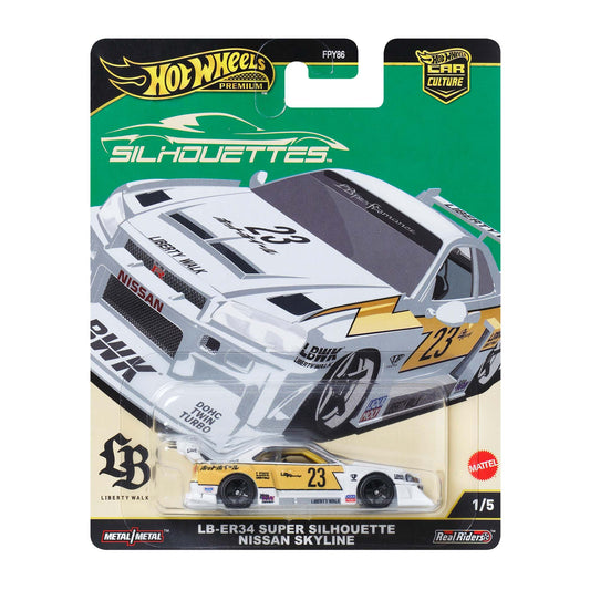 HotWheels Premium Car Culture Silhouettes LB-ER34 Super Silhouette Nissan Skyline HE