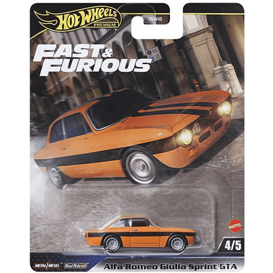 HotWheels Premium Fast And Furious Alfa Romeo Giulia Sprint GTA
