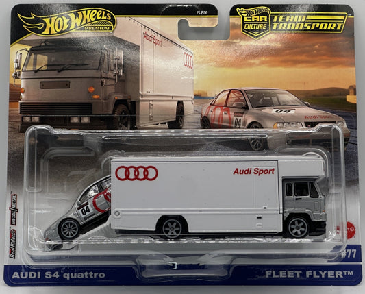 HE Hotwheels Premium Team Transport Audi S4 Quattro Fleet Flyer