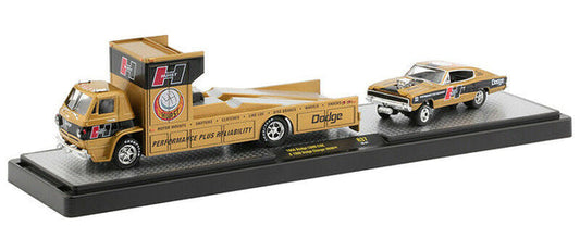 M2 Machines Haulers Hurst 1966 Dodge L600 COE & 1966 Dodge Charger HEMI