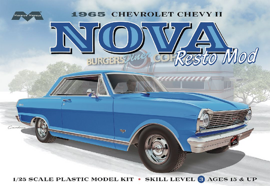 MOE2323 Moebius 1965 Chevy II Nova Resto Mod 1/25 Model Kit
