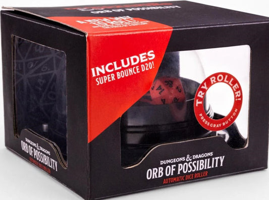 DND Dice Roller Orb of Possibility w/ Silicone D20