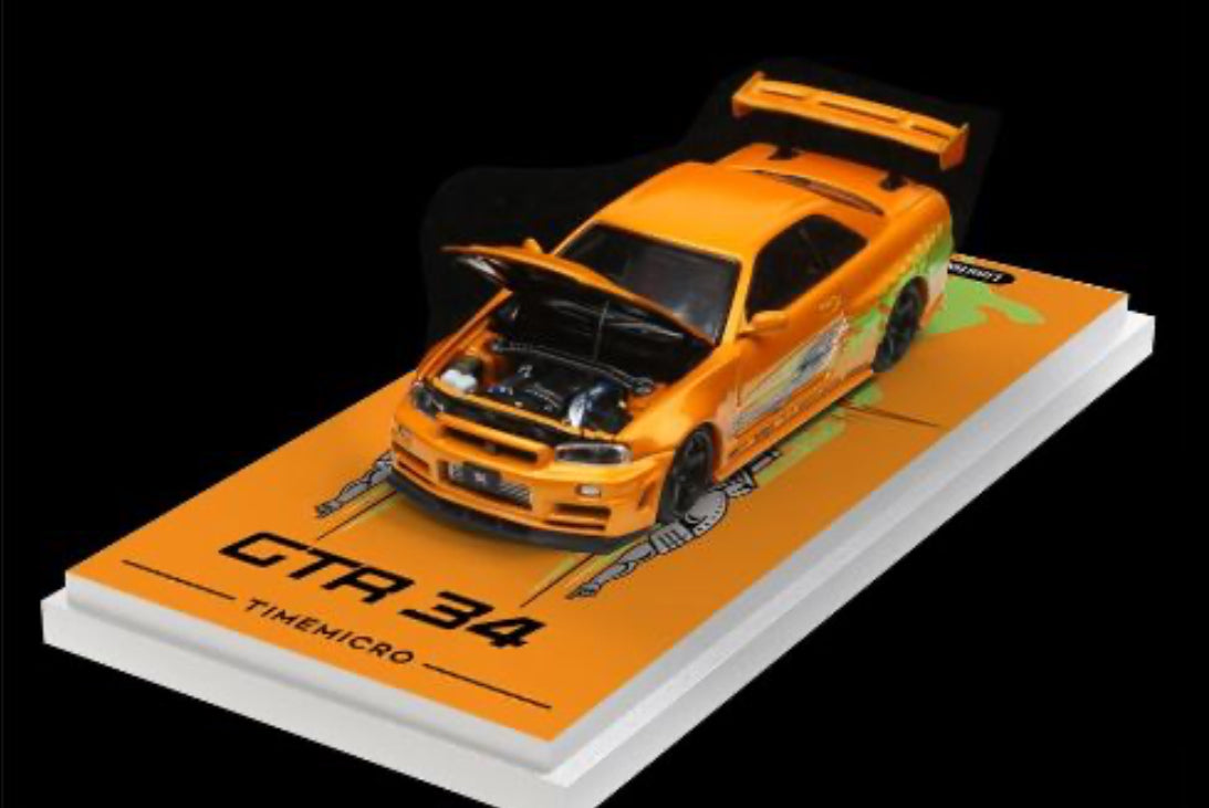 TimeMicro Nissan GTR34 Speed Passion Orange