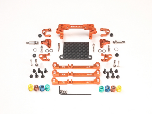 MR3080 PN Racing Mini-Z V4 MR03/PNR2.5W Double A-Arm Front Suspension (Orange)
