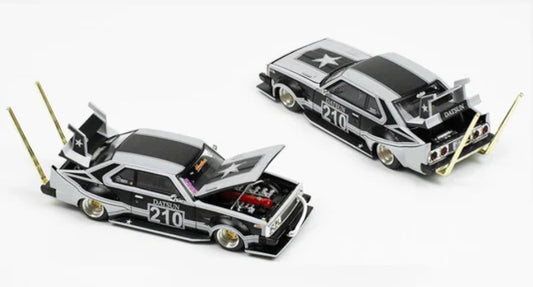 PopRace Skyline C210 Kaido Racer Bosozoku Style - Matt Black