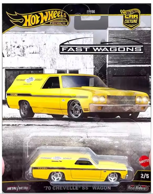 Hot Wheels Premium Fast Wagon 70 Chevelle SS Wagon