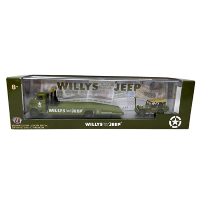 M2 Machines Haulers Willys Jeep 1958 Dodge COE & 1944 Jeep MB