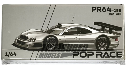 PopRace Mercedes Benz AMG CLK GTR SIlver
