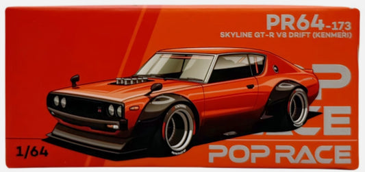 PopRace Skyline GT-R V8 Drift (Kenmeri) Orange