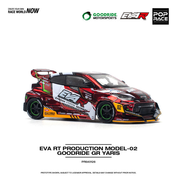 PopRace EVA RT Production Model 02 Goodride GR Toyota Yaris