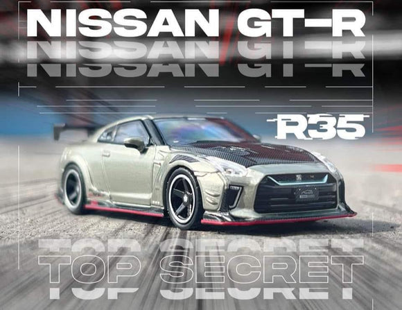 Inno64 Nissan GT-R (R34)"Top Secret" Gold