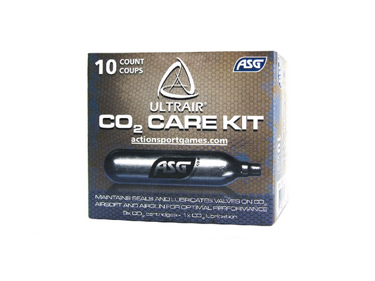AGS19237 ASG Ultrair 12g CO2 cylinders (9 CO2 & 1 lubrication)