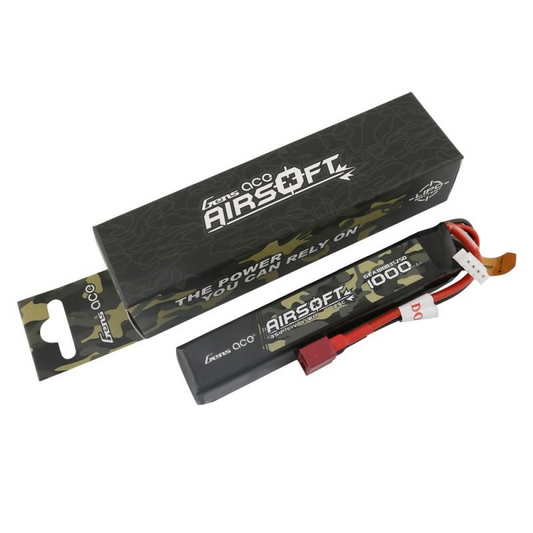 GEA10003S25D Gens Ace Airsoft 1000mAh 3S1P 11.1V 25C LiPo Deans Plug