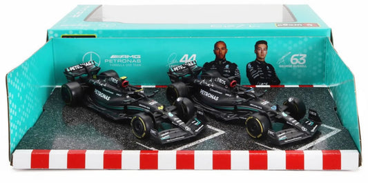 Bburago Formula Racing 1/43 AMG Petronas Formula 1 Team Cars