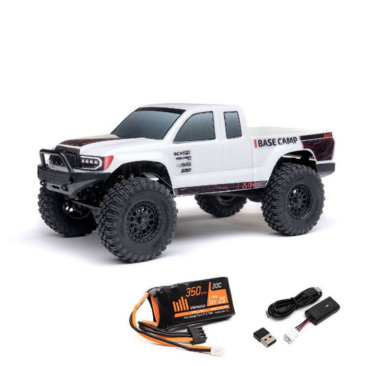 Axial 1/24 SCX24 Base Camp 4x4 RTR - White