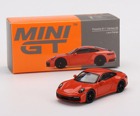 Mini GT Porsche 911 (992) Carrera 4S #371 - Lava Orange