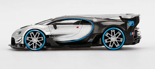 Mini GT Bugatti Vision Gran Turismo Silver #369 - Asia Exclusive
