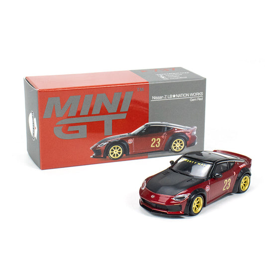 Mini GT Nissan Z LB Nation Works Gem Red  #737 CLDC Magazine Exclusive