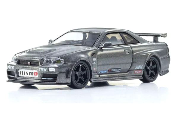 KYOSHO ORIGINAL Nissan Skyline R34 GT-R NISMO CRS Ver. with LED (Gray)
