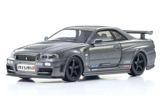 KYOSHO ORIGINAL Nissan Skyline R34 GT-R NISMO CRS Ver. with LED (Gray)