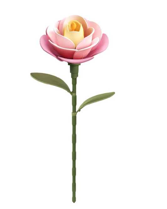 Rowood DIY Pink Camellia 3D Puzzle