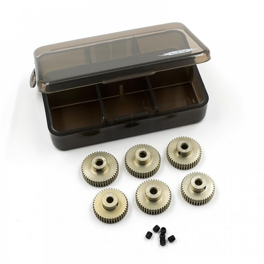 ALUMINUM 7075 HARD COATED PINION GEAR COMBO SET (64P 41T-46T 6PCS)