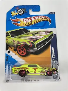 Hot Wheels Main Street '12 69 Mercury Cougar Eliminator