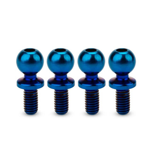JCO5132-1 JConcepts Revolved Titanium Ball Stud 5.5 x 6mm, Burnt Blue, 4pc