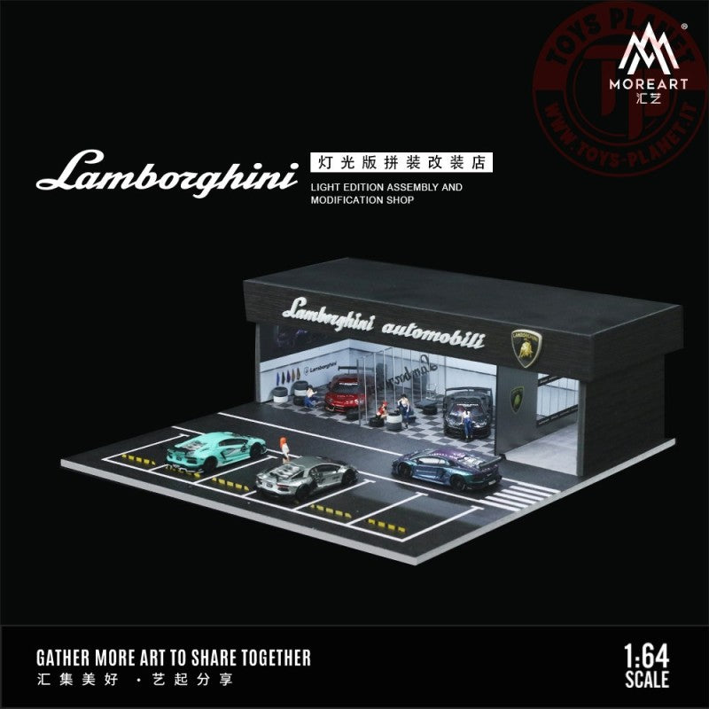 MoreArt Lamborghini Modification Shop w/ Lighting Scene