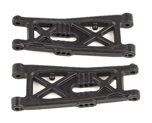 ASC92411 Team Associated RC10B7 FT Front Suspension Arms, carbon