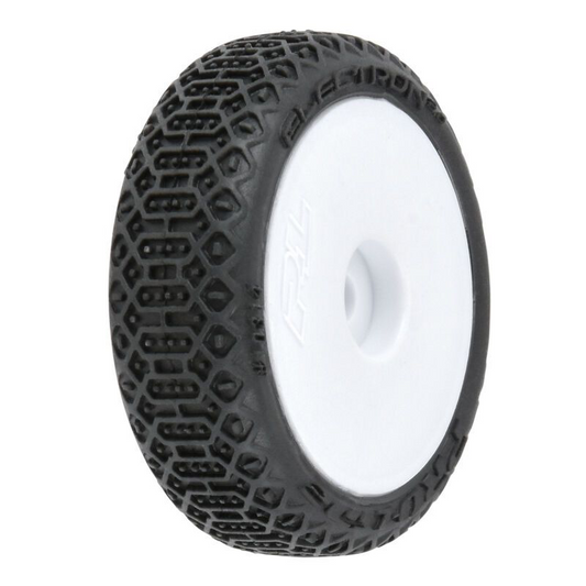 PRO1031413 Pro-Line Racing Electron 2.0 Mounted White (4) for Losi Micro-B